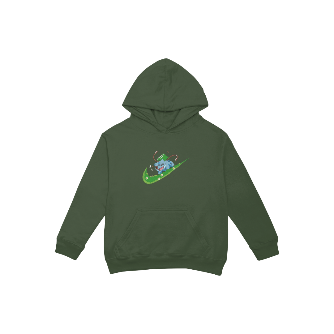 Green Turtle Embroidered Hoodie